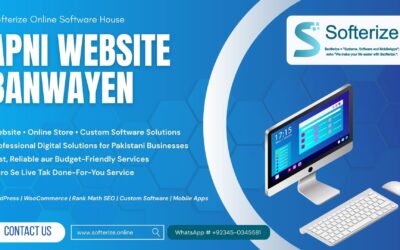 Softerize Pakistan Mein Website – Online Store Ya Custom Software Kese Banwayen? 7 Best Packages