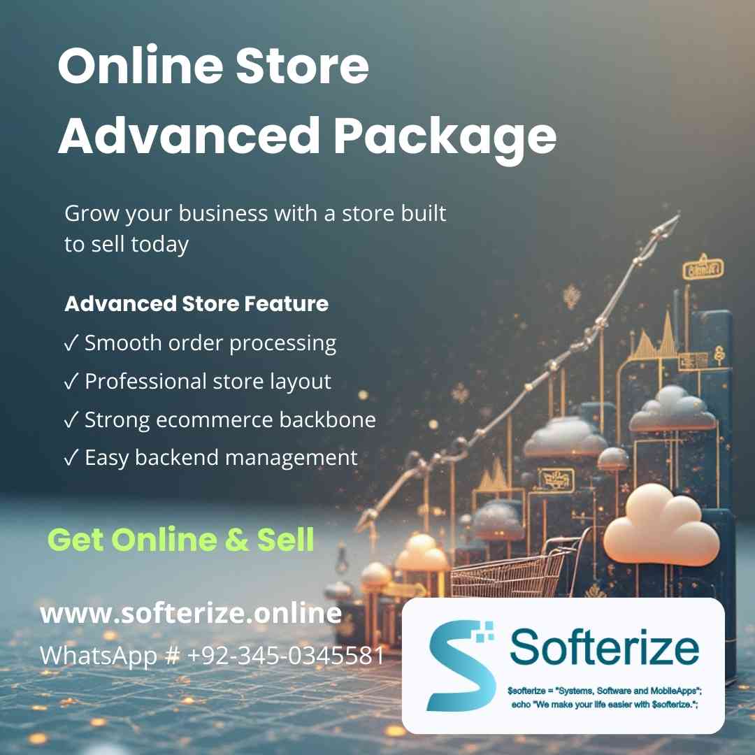 Online Store Advanced Package (WooCommerce + Rank Math) – PKR 100,000 Pakistan - Softerize Online Software House