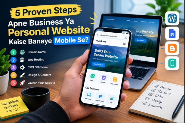 Apne Business Ya Personal Website Kaise Banaye Mobile Se